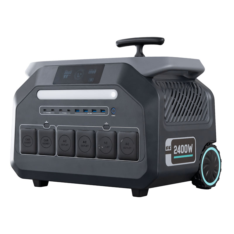 P2400 portable power station front view