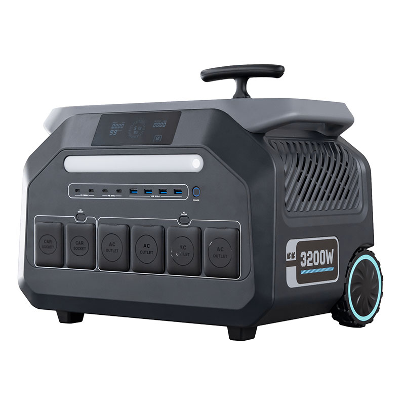 P3200 portable power station front view