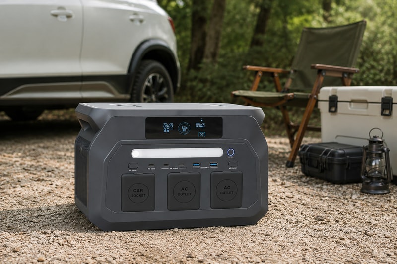 P800 portable power station prepared for outdoor use