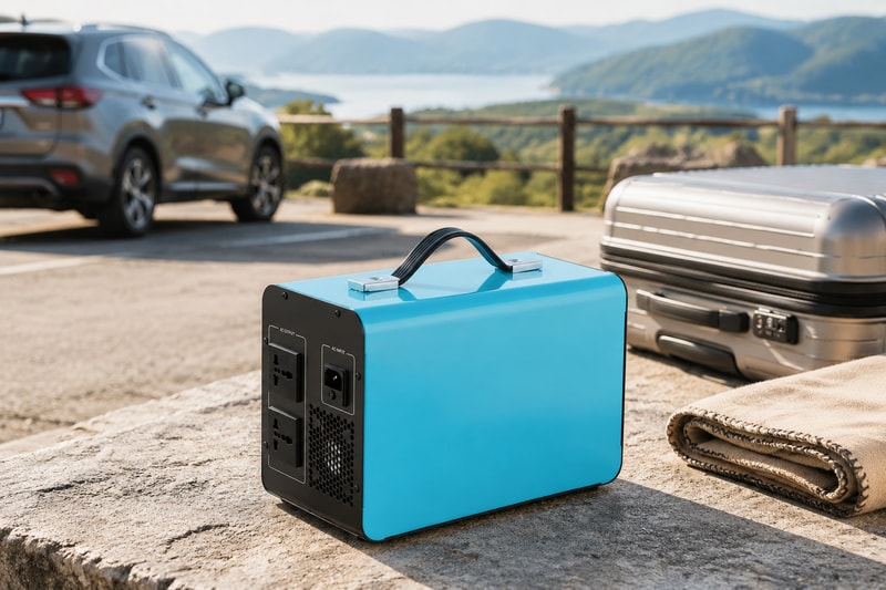 Unplugged V700 portable power station prepared for outdoor travel