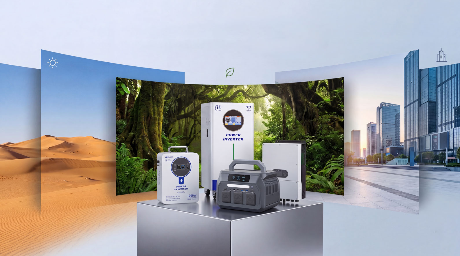AMPEXE solar inverters, batteries, and portable power stations